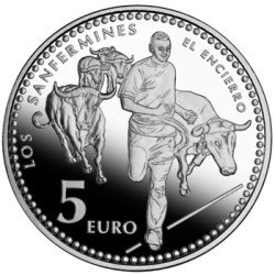 España Spain 2010 5 euros Capitales de provincia Pamplona Plata Ag España Spain 2010 5 euros Capitales de provincia Pamplona Plata Ag