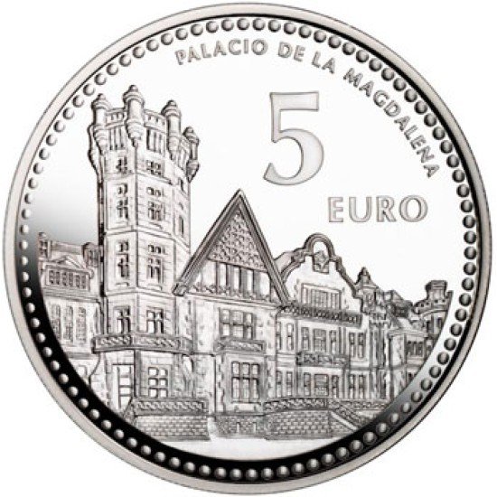 España Spain 2010 5 euros Capitales de provincia Santander Plata Ag España Spain 2010 5 euros Capitales de provincia Santander Plata Ag