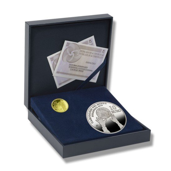 España Spain monedas Euros conmemorativos 2010 Mundial Sudáfrica Campeones del Mundo Estuche Plata-Oro España Spain monedas Euros conmemorativos 2010 Mundial Sudáfrica Campeones del Mundo Estuche Plata-Oro