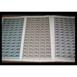 Rio Muni 63/65 1965 En hojas completas de 75 sellos MNH 