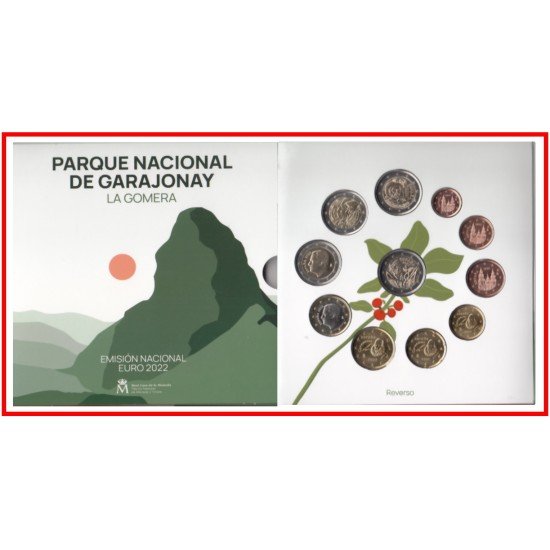 España Spain 2022 Cartera Oficial Euros + 2€ Garajonay España Spain 2022 Cartera Oficial Euros + 2€ Garajonay