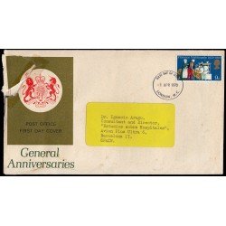 Gran Bretaña 587 1970 SPD FDC Conmemorativo Florence Nightingale Sobre primer día Gran Bretaña 587 1970 SPD FDC Conmemorativo Florence Nightingale Sobre primer día