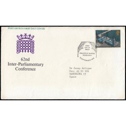 Gran Bretaña 764 1975 SPD FDC 62 Conferencia de la Unión Interparlamentaria Sobre primer día Gran Bretaña 764 1975 SPD FDC 62 Conferencia de la Unión Interparlamentaria Sobre primer día