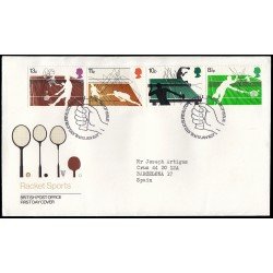 Gran Bretaña 817/20 1977 SPD FDC Deportes de Raqueta Sobre primer día Gran Bretaña 817/20 1977 SPD FDC Deportes de Raqueta Sobre primer día
