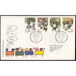 Gran Bretaña 896/99 1979 SPD FDC Año Internacional del Niño Sobre primer día