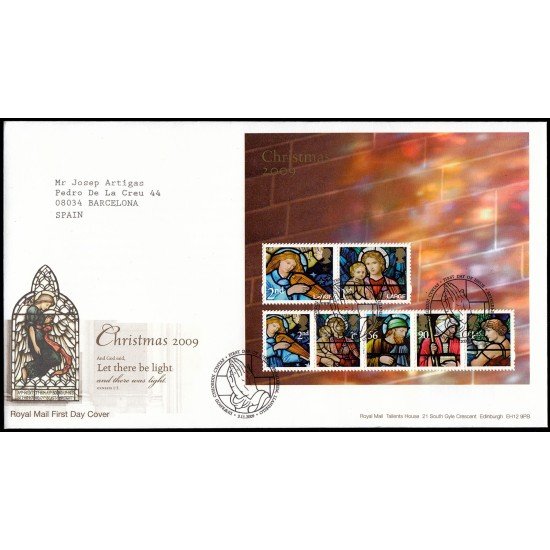 Gran Bretaña HB 67 2009 SPD FDC Navidad Sobre primer día Gran Bretaña HB 67 2009 SPD FDC Navidad Sobre primer día