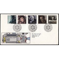 Gran Bretaña 1195/99 1985 SPD FDC Cine Británico Actores y Directores Sobre primer día Gran Bretaña 1195/99 1985 SPD FDC Cine Británico Actores y Directores Sobre primer día
