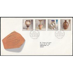 Gran Bretaña 1284/87 1987 SPD FDC Cerámica Artística Británica Sobre primer día Gran Bretaña 1284/87 1987 SPD FDC Cerámica Artística Británica Sobre primer día