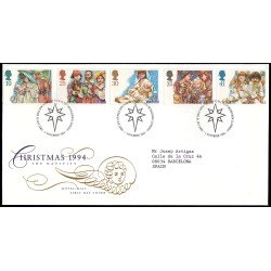 Gran Bretaña 1784/88 1994 SPD FDC Navidad Sobre primer día