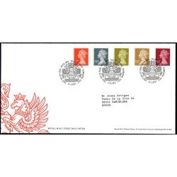 Gran Bretaña 4421/25 2017 SPD FDC Serie Reina Isabel II Sobre primer día Tallents House Gran Bretaña 4421/25 2017 SPD FDC Serie Reina Isabel II Sobre primer día Tallents House