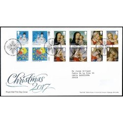 Gran Bretaña 4525/36 2017 SPD FDC Navidad Autoadhesivos Sobre primer día Bethlehem Gran Bretaña 4525/36 2017 SPD FDC Navidad Autoadhesivos Sobre primer día Bethlehem