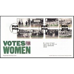 Gran Bretaña 4576/83 2018 SPD FDC Centenario del Derecho al Voto de las Mujeres Sobre primer día Tallent House Gran Bretaña 4576/83 2018 SPD FDC Centenario del Derecho al Voto de las Mujeres Sobre primer día Tallent House