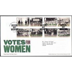 Gran Bretaña 4576/83 2018 SPD FDC Centenario del Derecho al Voto de las Mujeres Sobre primer día London SW1 Gran Bretaña 4576/83 2018 SPD FDC Centenario del Derecho al Voto de las Mujeres Sobre primer día London SW1