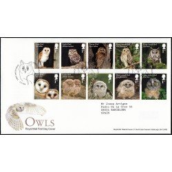 Gran Bretaña 4622/31 2018 SPD FDC Fauna Rapaces Nocturnas Sobre primer día Hooton Ellesmer port Gran Bretaña 4622/31 2018 SPD FDC Fauna Rapaces Nocturnas Sobre primer día Hooton Ellesmer port