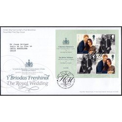 Gran Bretaña 4634/35 F4634 2018 SPD FDC Boda Real Príncipe Enrique y Meghan Markle Sobre primer día Tallents House Gran Bretaña 4634/35 F4634 2018 SPD FDC Boda Real Príncipe Enrique y Meghan Markle Sobre primer día Tallents House