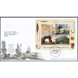 Gran Bretaña 4670/73 F4670 2018 SPD FDC Expedición James Cook a bordo del Endeavour Sobre primer día Tallents House Gran Bretaña 4670/73 F4670 2018 SPD FDC Expedición James Cook a bordo del Endeavour Sobre primer día Tallents House
