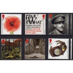 Gran Bretaña 4682/87 2018 Centenario de la Gran Guerra MNH