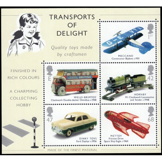 Gran Bretaña HB 21 2003 Juguetes antiguos Transporte Modelismo MNH