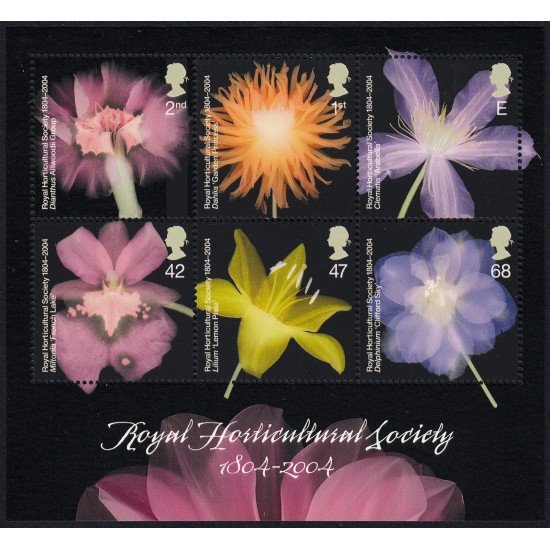 Gran Bretaña HB 25 2004 200 Aniv. Real Sociedad de Horticultura MNH
