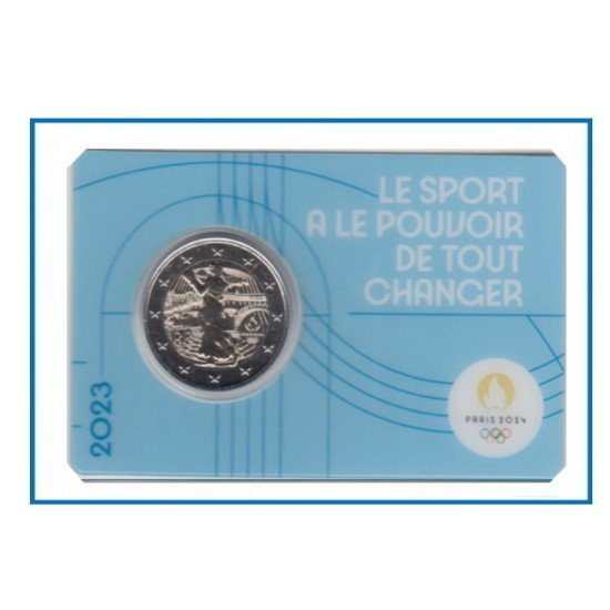 Francia France 2023 Cartera Oficial Coin Card 2€ euros conm. 3az París 2024