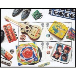 Gran Bretaña HB 44 2007 Música Grupo Los Beatles MNH Gran Bretaña HB 44 2007 Música Grupo Los Beatles MNH