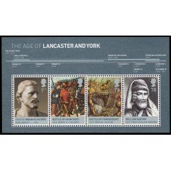 Gran Bretaña HB 54 2008 Reyes británicos Las casas de Lancaster y York MNH Gran Bretaña HB 54 2008 Reyes británicos Las casas de Lancaster y York MNH