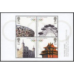 Gran Bretaña HB 57 2008 JJOO de Pekin y Londres 2012 Emisión conjunta MNH Gran Bretaña HB 57 2008 JJOO de Pekin y Londres 2012 Emisión conjunta MNH
