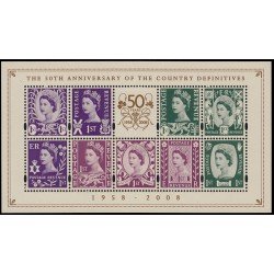 Gran Bretaña HB 58 2008 50 Aniv. de los sellos de Serie Regional MNH Gran Bretaña HB 58 2008 50 Aniv. de los sellos de Serie Regional MNH
