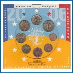 Francia France 2006 Cartera Oficial Monedas € euros Set Francia France 2006 Cartera Oficial Monedas € euros Set