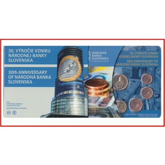 Eslovaquia 2023 Cartera Of Monedas € euro Set 30 Av. Národná Banka 