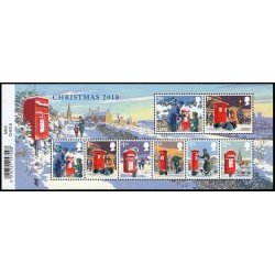 Gran Bretaña 4707/14 F4707 2018 Navidad Hoja MNH
