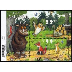 Gran Bretaña 4878/81 F4878 2019 Libro infantil Gruffalo Hoja MNH