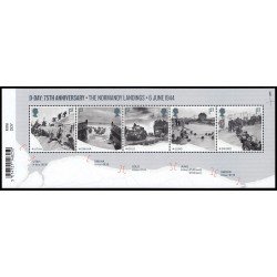 Gran Bretaña 4819/23 F4819 2019 75 Aniversario del Dia D Hoja MNH Gran Bretaña 4819/23 F4819 2019 75 Aniversario del Dia D Hoja MNH