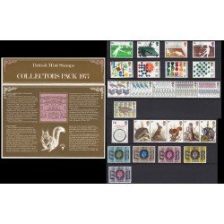 Gran Bretaña Año 1977 completo en carpeta oficial MNH