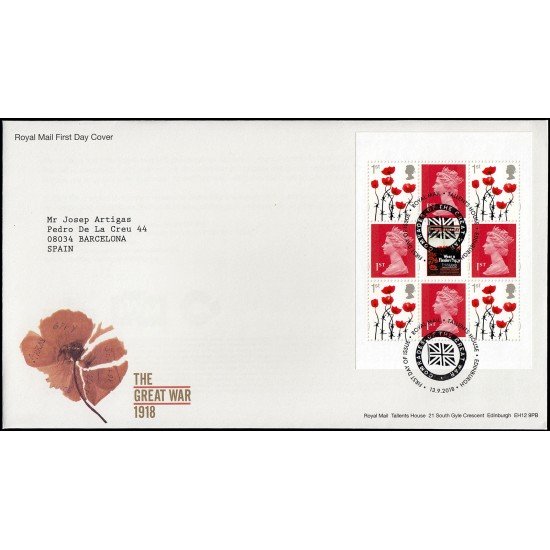 Gran Bretaña C4690 2018 SPD FDC HB de Carné Prestigio Sobre primer día Tallents House Gran Bretaña C4690 2018 SPD FDC HB de Carné Prestigio Sobre primer día Tallents House
