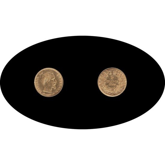 Francia France 5 francs 1858 Paris A oro gold au Francia France 5 francs 1858 Paris A oro gold au