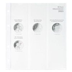 Lindner 1520-23 karat Página ilustrada para juegos de monedas EURO Lindner 1520-23 karat Página ilustrada para juegos de monedas EURO