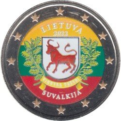 Lituania 2022 2 € euros conmemorativos Color Suvalkija