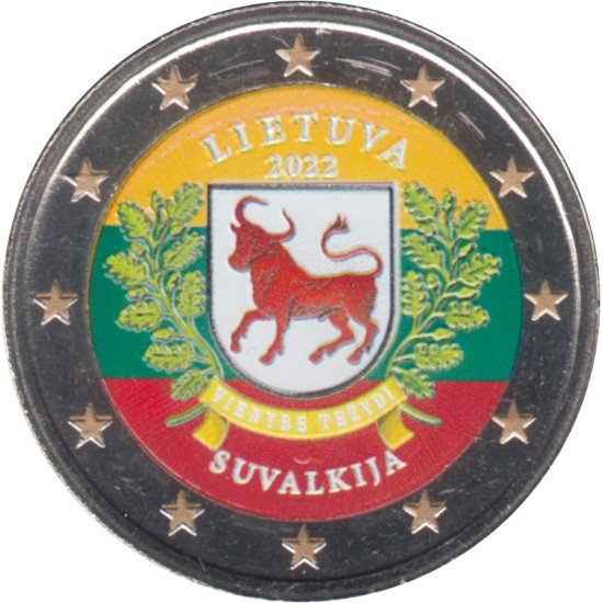Lituania 2022 2 € euros conmemorativos Color Suvalkija