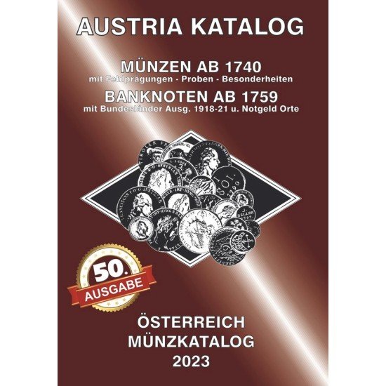 Austria Katalog (ANK) Münzen Österreich 2023 Austria Katalog (ANK) Münzen Österreich 2023