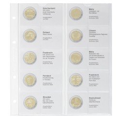 Lindner 1118-36 Hojas monedas conmemorativas 2 Euros Grecia 2022 - Alemania 2023 Lindner 1118-36 Hojas monedas conmemorativas 2 Euros Grecia 2022 - Alemania 2023