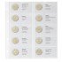 Lindner 1118-36 Hojas monedas conmemorativas 2 Euros Grecia 2022 - Alemania 2023