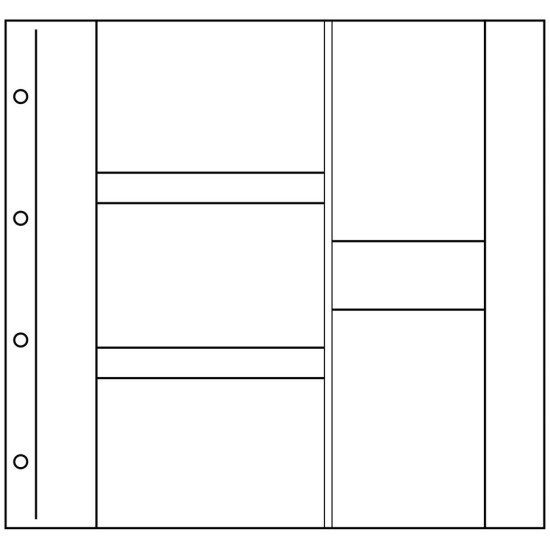 Lindner 3021 Hojas para tarjetas postales
