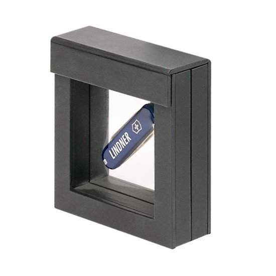 Lindner 4830_T Marco para objetos NIMBUS 70, 70 x 70 mm (interior), negro Lindner 4830_T Marco para objetos NIMBUS 70, 70 x 70 mm (interior), negro