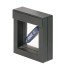 Lindner 4830_T Marco para objetos NIMBUS 70, 70 x 70 mm (interior), negro 