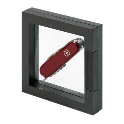 Lindner 4836-S_T Marco para objetos NIMBUS ECO 100, 100 x 100 mm (interior), negro