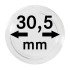 Lindner 2250305P Cápsulas para monedas, diámetro interno 30,5 mm. Paquete de 10 