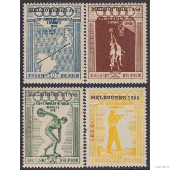 Perú A- 116/19 1956 Juegos olímpicos de Melbourne MH
