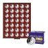 Lindner 2225-10EK Bandeja para monedas STANDARD (estándar) por 35 piezas de monedas de coleccionista alemanas encapsuladas de 10 piezas con anillo de polímero