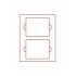 Lindner 2812E Bandeja de terciopelo RAUCHGLAS (vidrio ahumado) con casilleros rectangulares para 2 x 5 originales series de monedas euro de curso alemanas en flor de cuño (hasta 2014) 